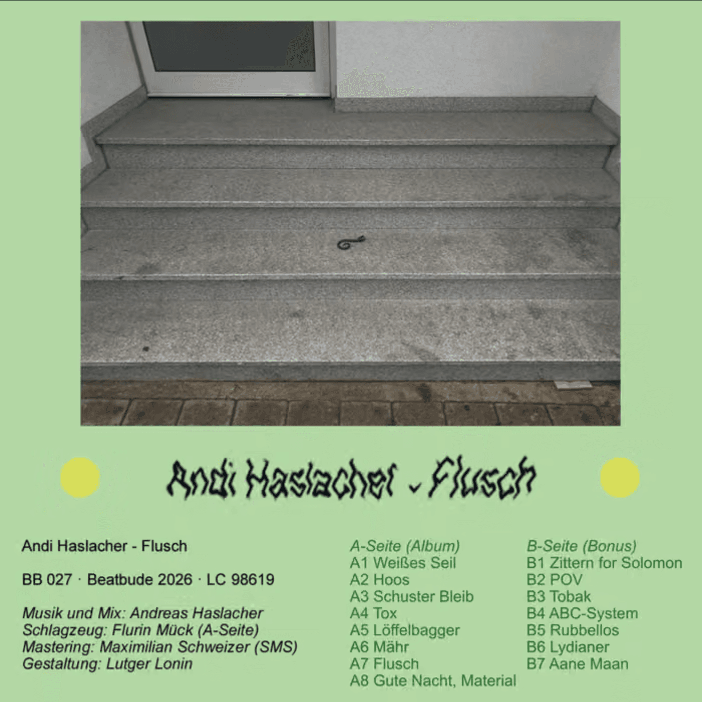 artwork of "Beatbude Records Vertrieb / Andi Haslacher - Flusch"